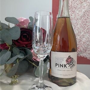 4 Vintage Schott-Zwiesel Crystal Champagne Flutes 8inches tall Discontinued